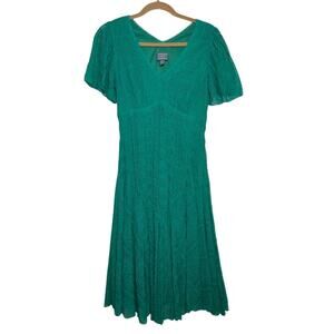 Womens Lace Flutter Sleeve Y2K Midi Dress Coquette Fairy Lorelai Gilmore Size 8